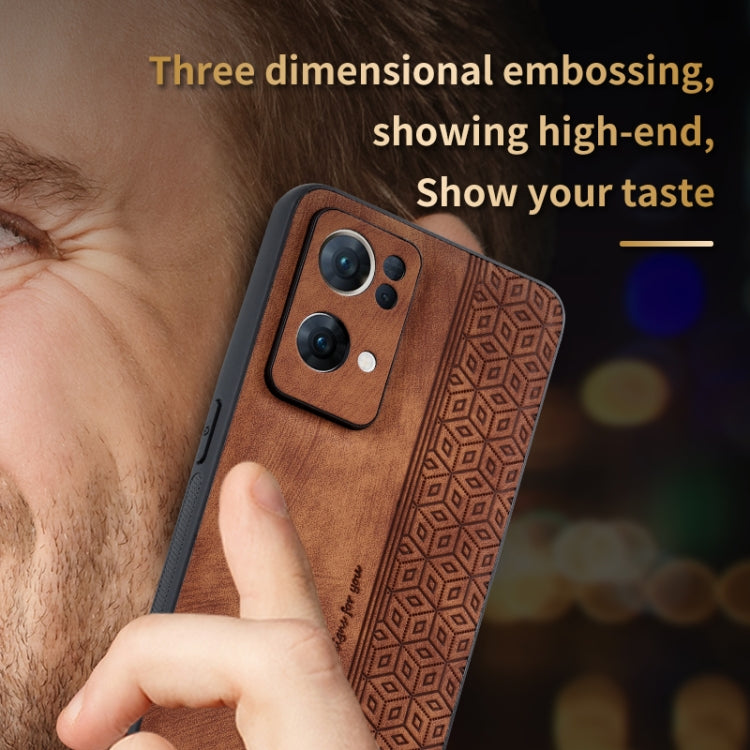 For OPPO Reno7 Pro 5G AZNS 3D Embossed Skin Feel Phone Case