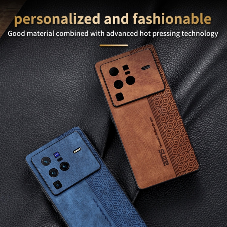 For vivo X80 Pro AZNS 3D Embossed Skin Feel Phone Case