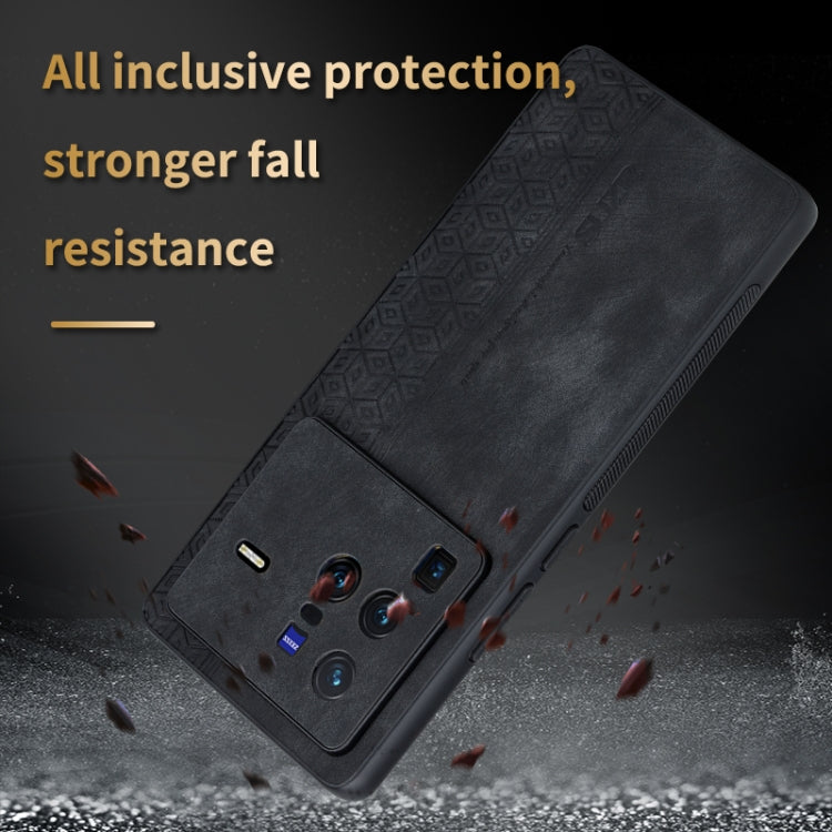For vivo X80 Pro AZNS 3D Embossed Skin Feel Phone Case