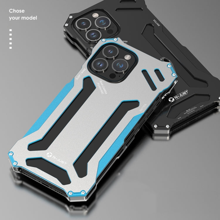 For iPhone 14 Pro Max R-JUST RJ17 Shockproof Armor Metal Phone Case