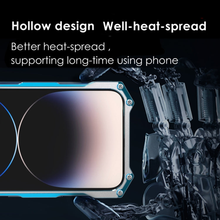 For iPhone 14 Pro Max R-JUST RJ17 Shockproof Armor Metal Phone Case