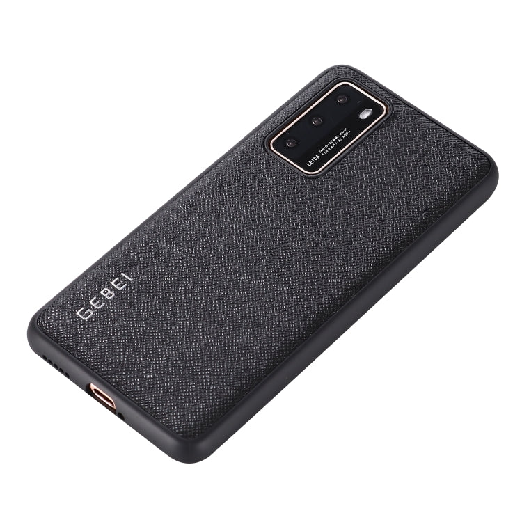 For Huawei P40 GEBEI Full-coverage Shockproof Leather Protective Case