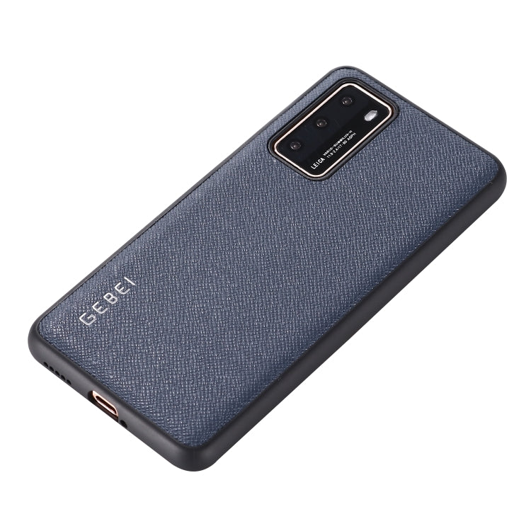 For Huawei P40 GEBEI Full-coverage Shockproof Leather Protective Case