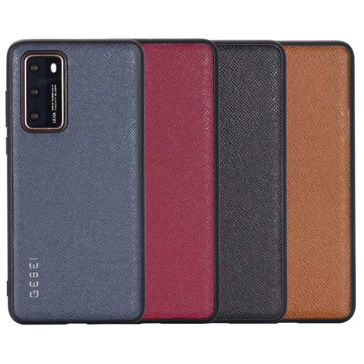 For Huawei P40 Pro GEBEI Full-coverage Shockproof Leather Protective Case