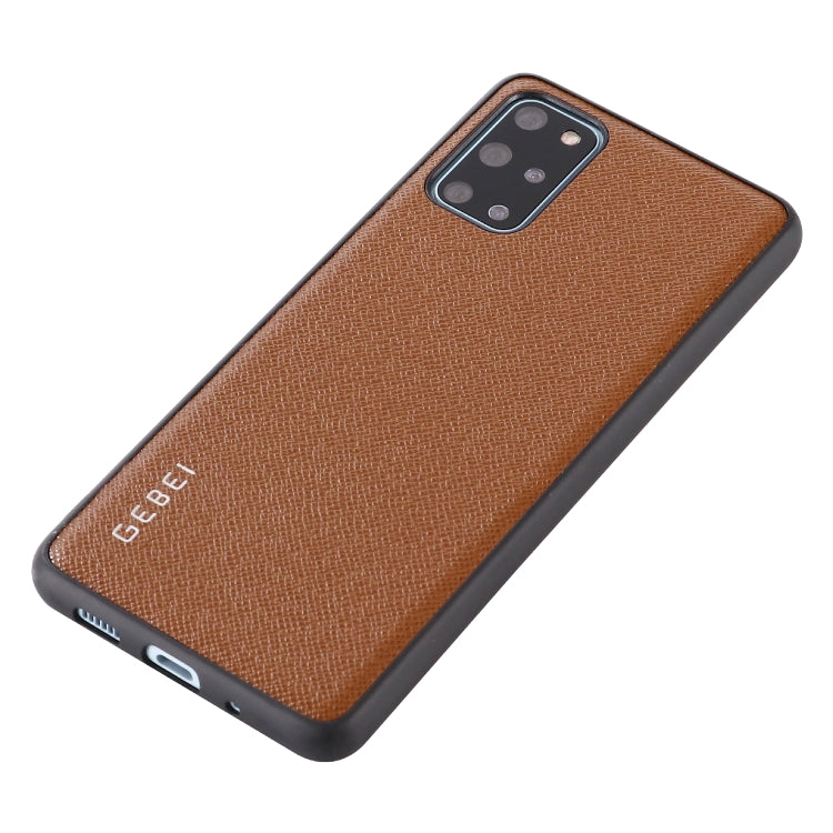 For Galaxy S20+ GEBEI Full-coverage Shockproof Leather Protective Case