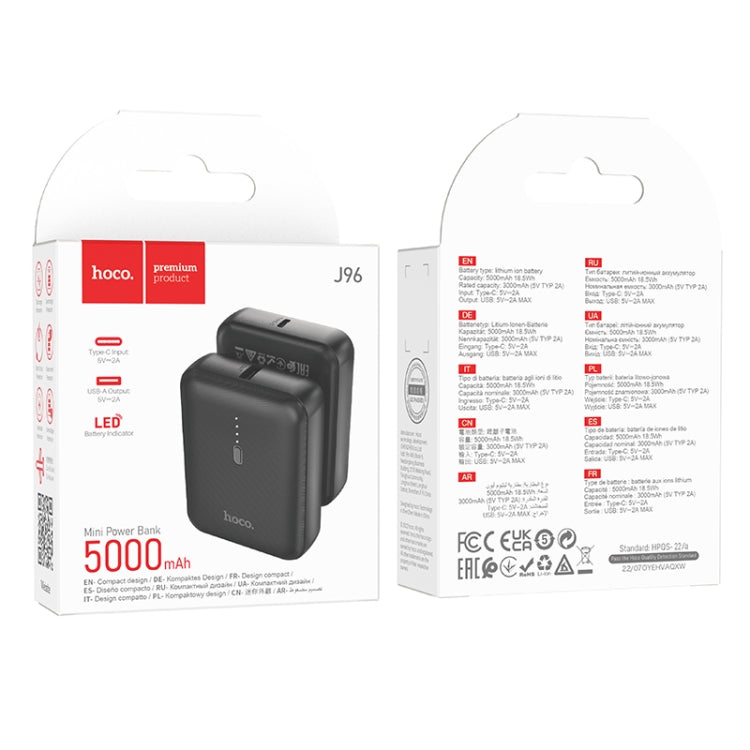 hoco J96 Strider 5000mAh USB-C / Type-C Port Power Bank