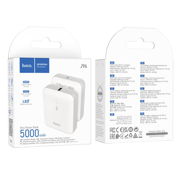 hoco J96 Strider 5000mAh USB-C / Type-C Port Power Bank
