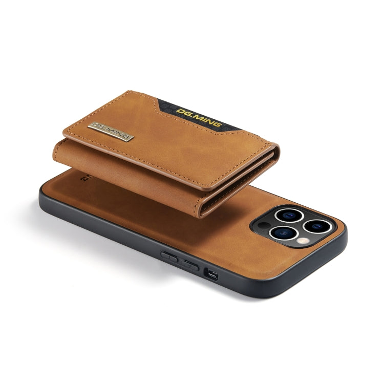 For iPhone 14 Pro DG.MING M2 Series 3-Fold Card Bag Leather Case