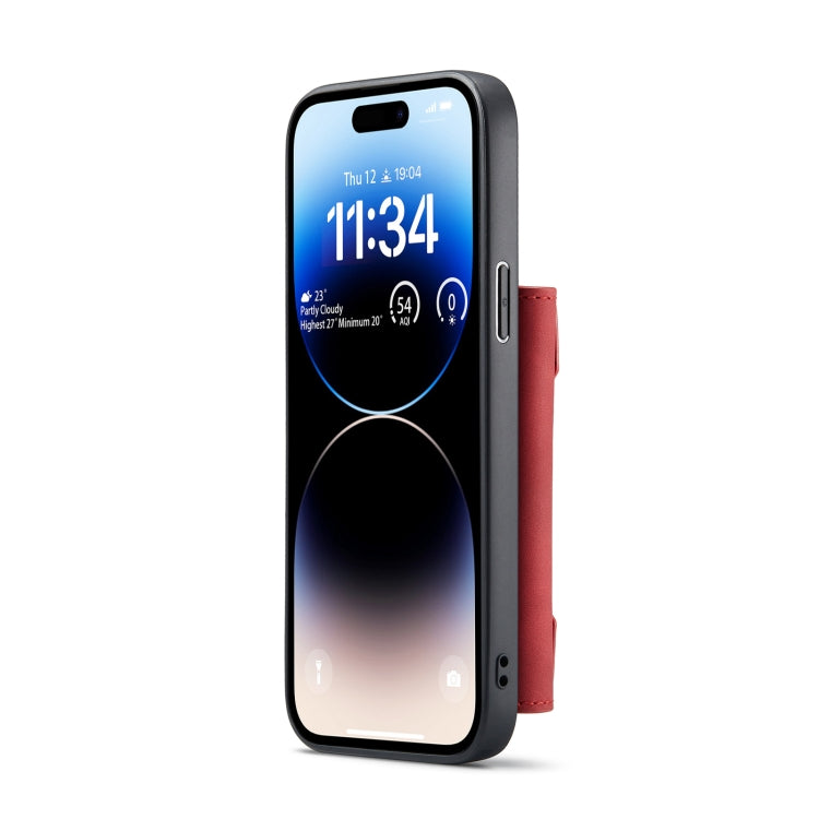 For iPhone 14 Pro DG.MING M2 Series 3-Fold Card Bag Leather Case