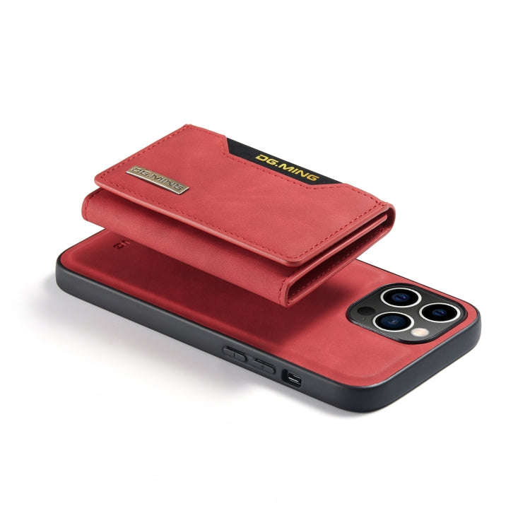 For iPhone 14 Pro DG.MING M2 Series 3-Fold Card Bag Leather Case