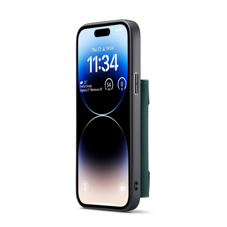 For iPhone 14 Pro DG.MING M2 Series 3-Fold Card Bag Leather Case
