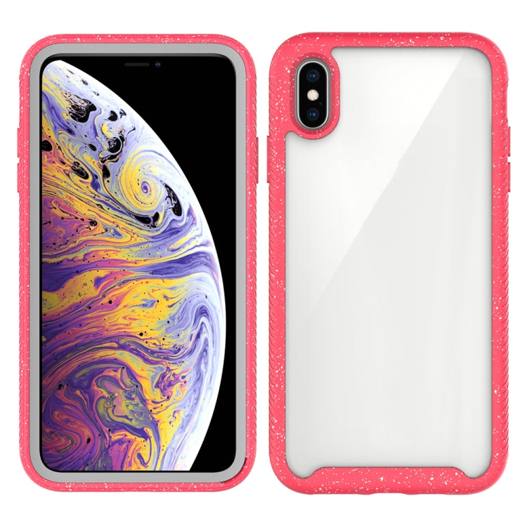 For iPhone XS Max Shockproof Starry Sky PC + TPU Protective Case