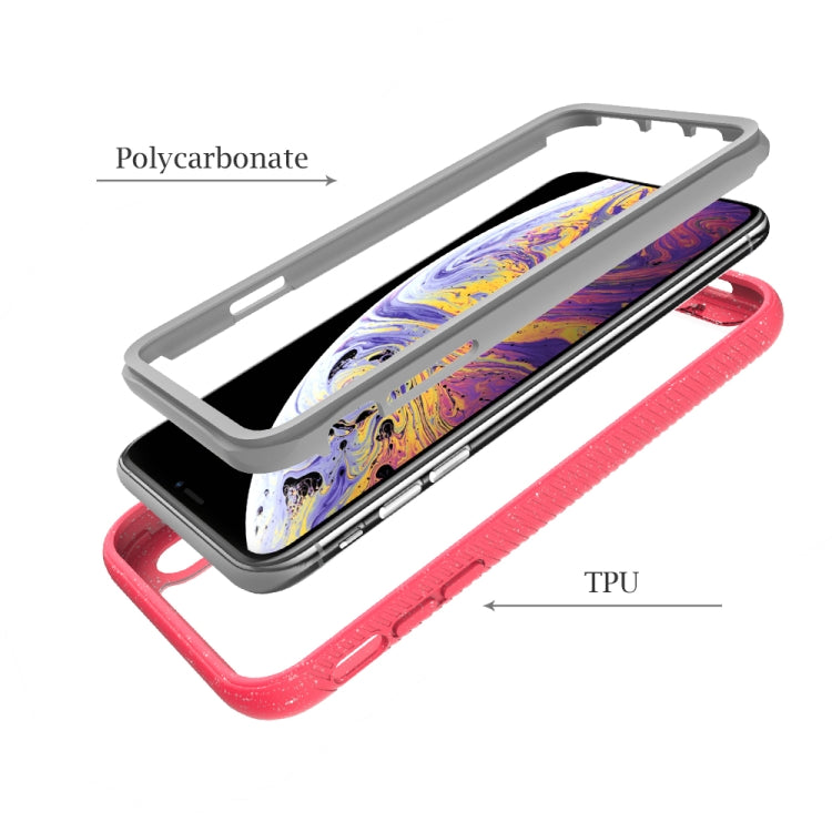 For iPhone XS Max Shockproof Starry Sky PC + TPU Protective Case