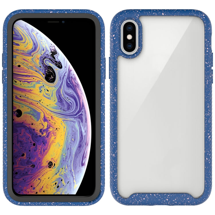 For iPhone X / XS Shockproof Starry Sky PC + TPU Protective Case