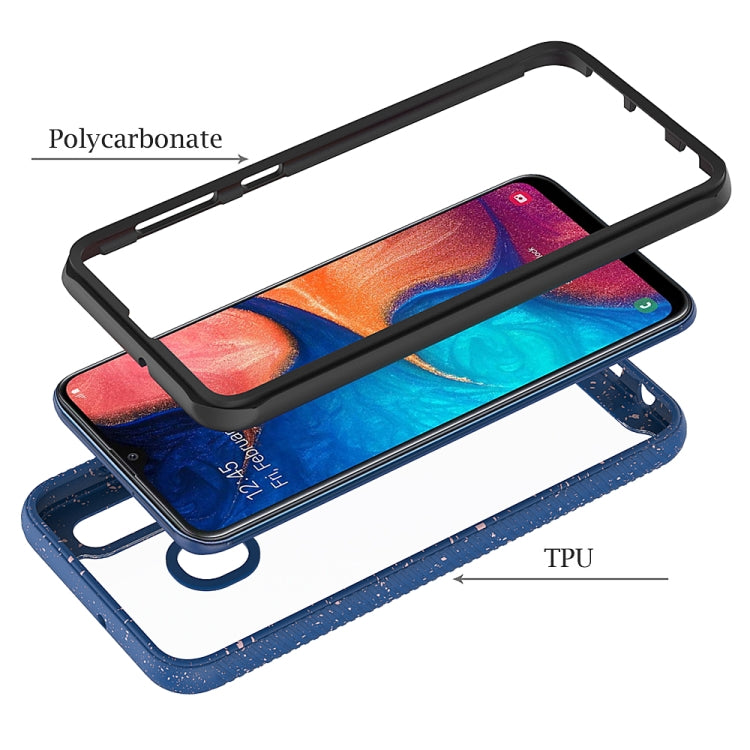 For Galaxy A30 / A20 Shockproof Starry Sky PC + TPU Protective Case