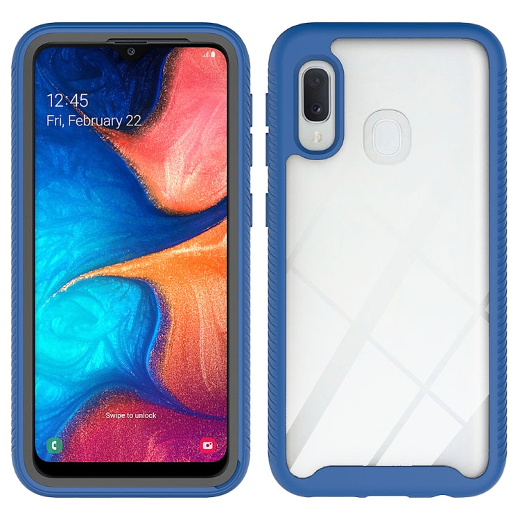 For Galaxy A20e Shockproof Starry Sky PC + TPU Protective Case
