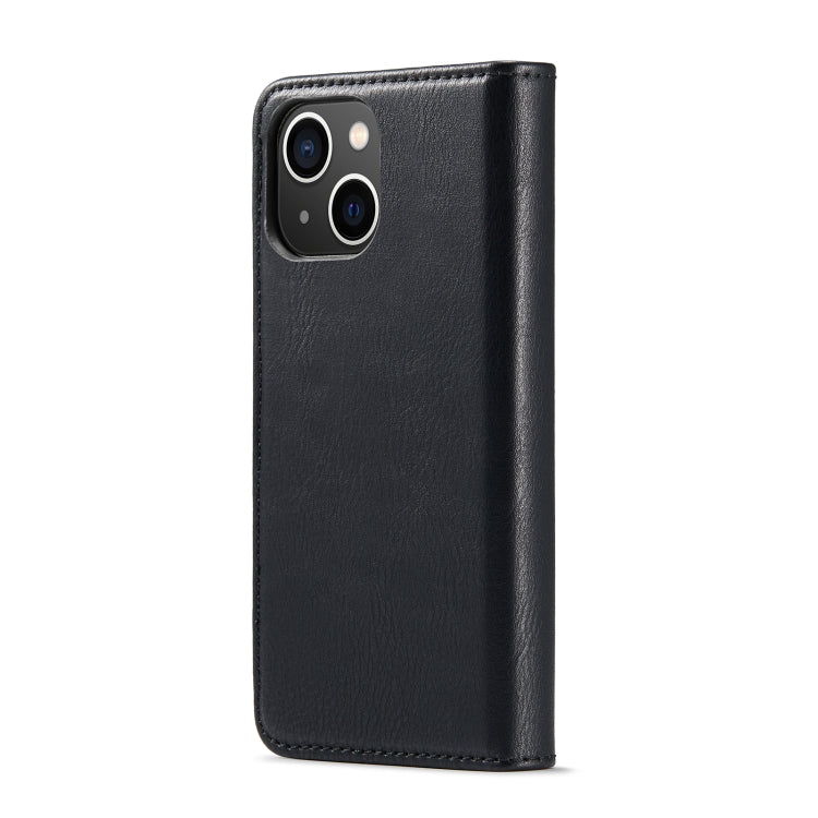 For iPhone 14 Plus DG.MING Crazy Horse Texture Detachable Magnetic Leather Case