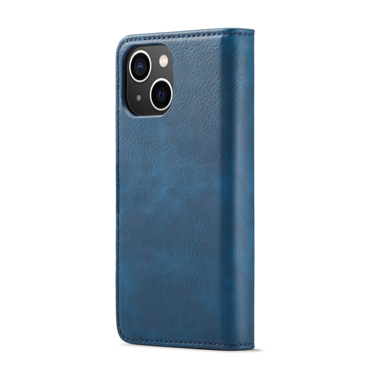 For iPhone 14 Plus DG.MING Crazy Horse Texture Detachable Magnetic Leather Case