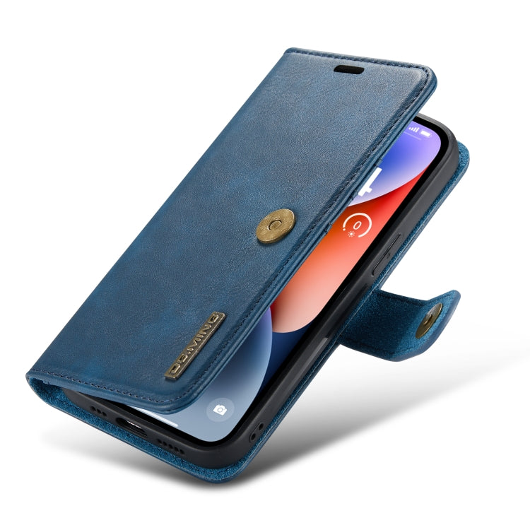 For iPhone 14 Plus DG.MING Crazy Horse Texture Detachable Magnetic Leather Case