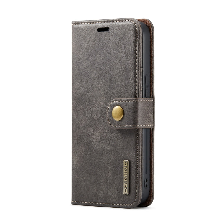 For iPhone 14 Pro DG.MING Crazy Horse Texture Detachable Magnetic Leather Case