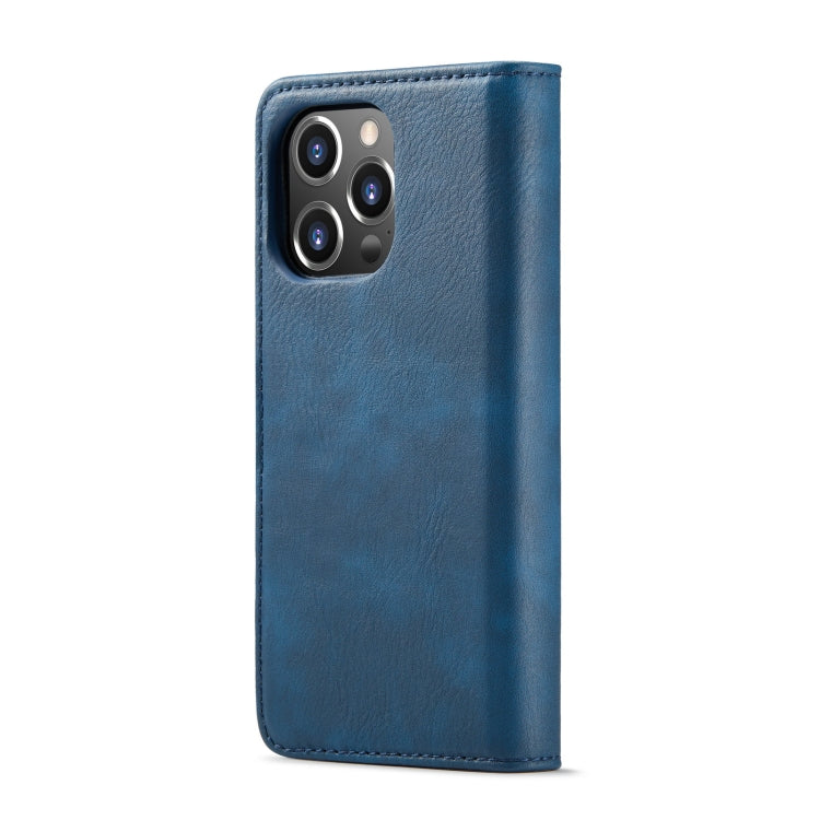 For iPhone 14 Pro DG.MING Crazy Horse Texture Detachable Magnetic Leather Case