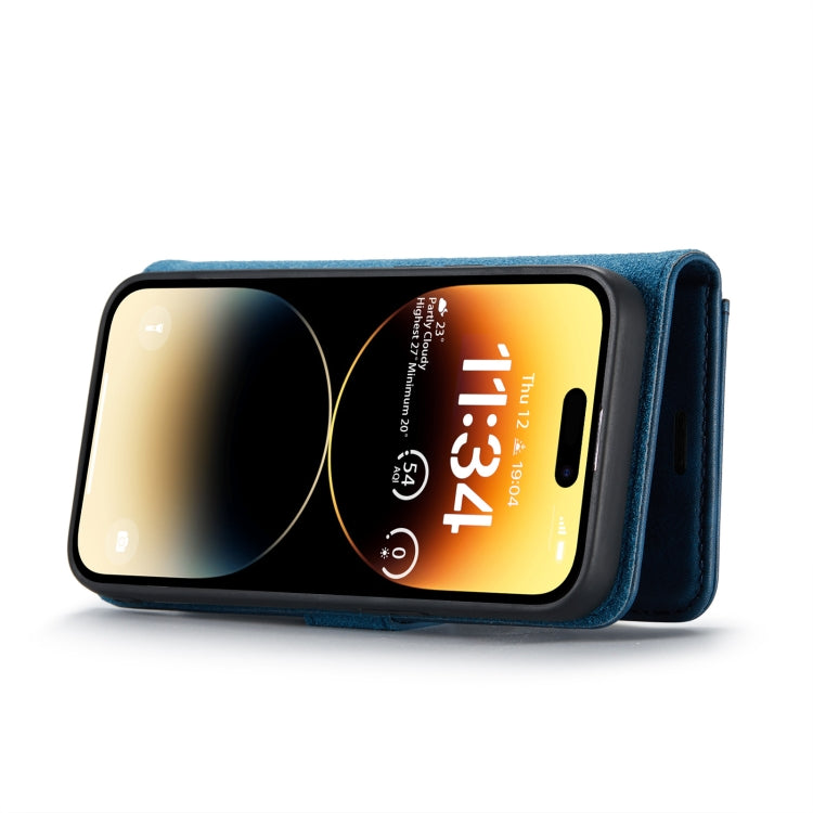 For iPhone 14 Pro DG.MING Crazy Horse Texture Detachable Magnetic Leather Case