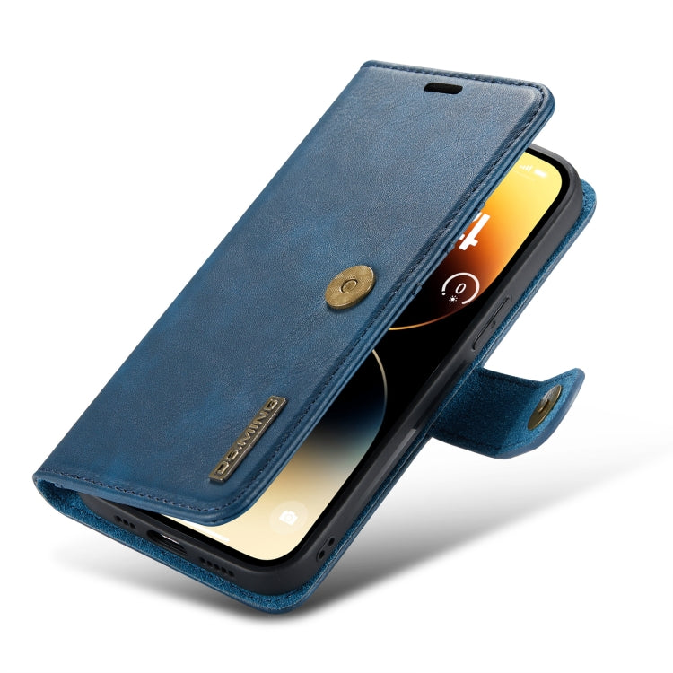 For iPhone 14 Pro DG.MING Crazy Horse Texture Detachable Magnetic Leather Case