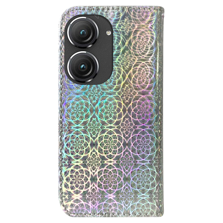 For Asus Zenfone 9 Colorful Magnetic Buckle Leather Phone Case