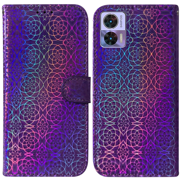 For Motorola Edge 30 Neo / Edge 30 Lite Colorful Magnetic Buckle Leather Phone Case
