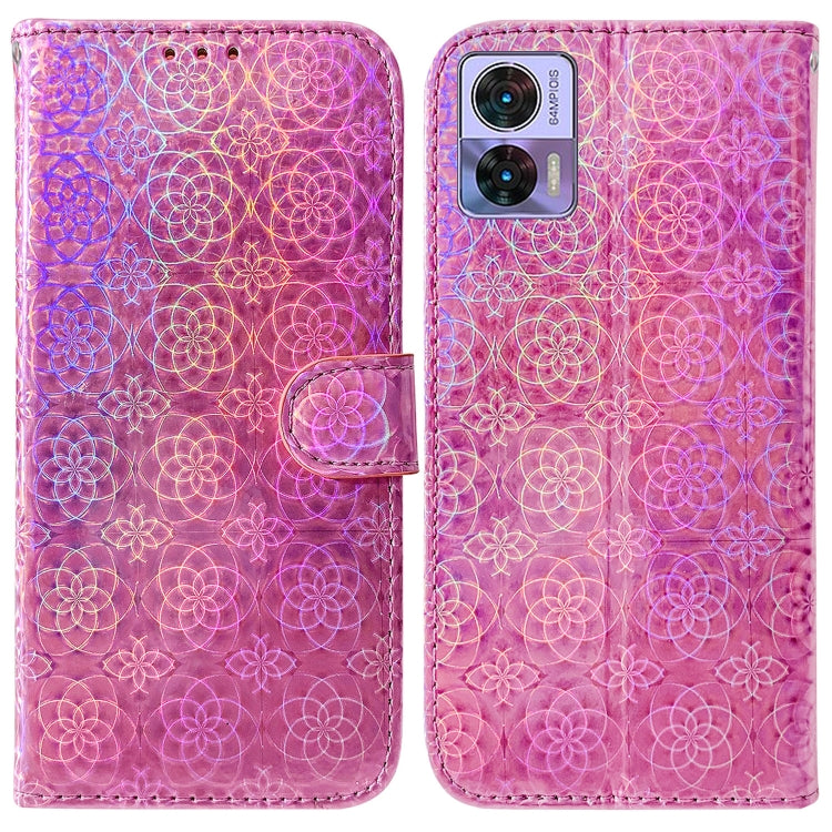 For Motorola Edge 30 Neo / Edge 30 Lite Colorful Magnetic Buckle Leather Phone Case