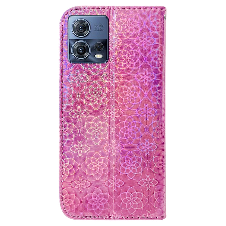 For Motorola Moto S30 Pro 5G / Edge 30 Fusion Colorful Magnetic Buckle Leather Phone Case