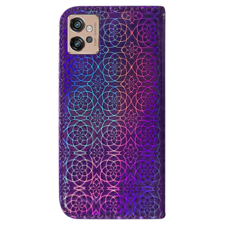 For Motorola Moto G32 Colorful Magnetic Buckle Leather Phone Case