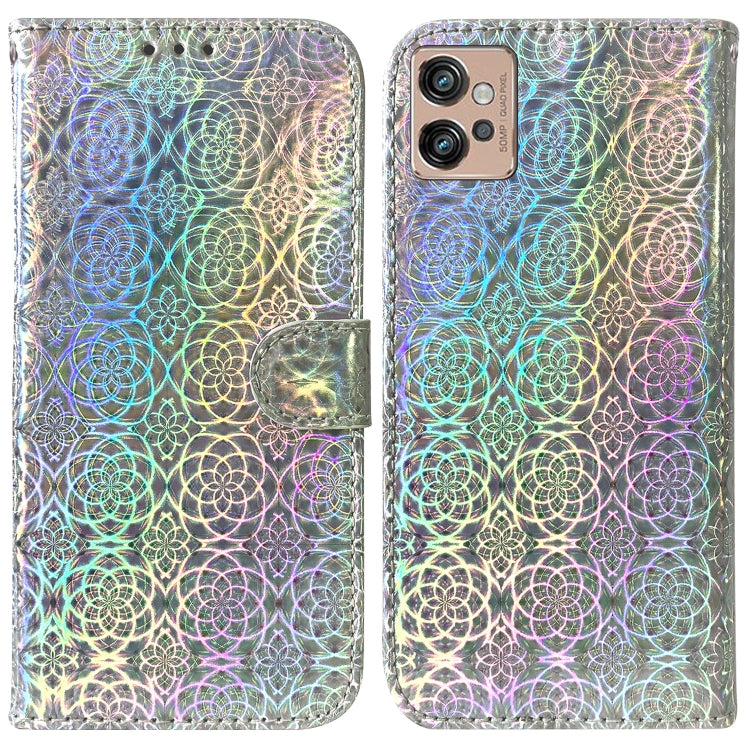 For Motorola Moto G32 Colorful Magnetic Buckle Leather Phone Case