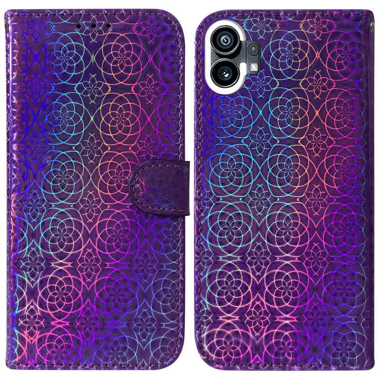 For Nothing Phone 1 Colorful Magnetic Buckle Leather Phone Case
