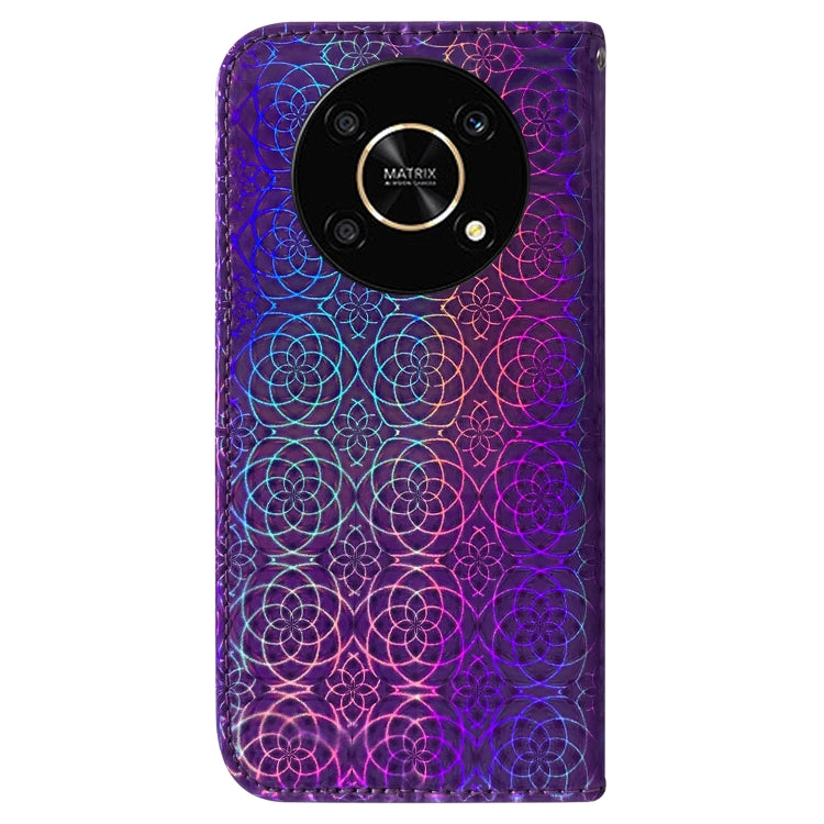 For Honor X9 / X9 5G Colorful Magnetic Buckle Leather Phone Case