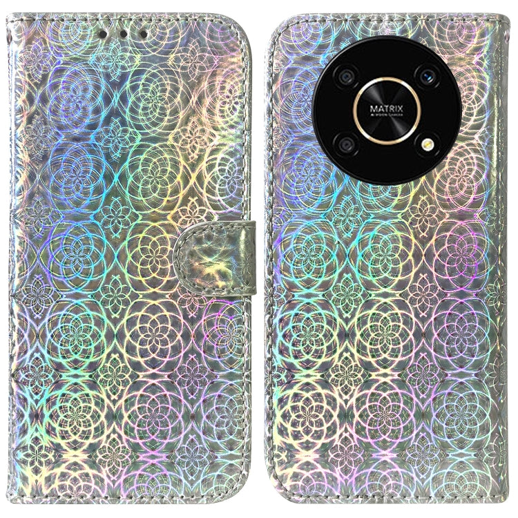 For Honor X9 / X9 5G Colorful Magnetic Buckle Leather Phone Case