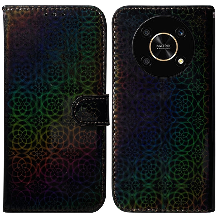 For Honor X9 / X9 5G Colorful Magnetic Buckle Leather Phone Case