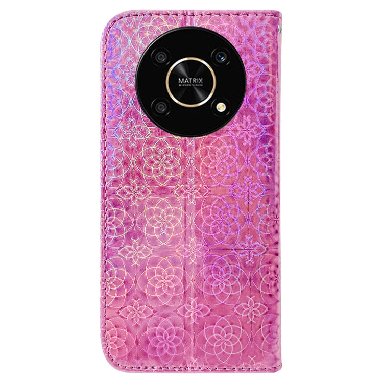 For Honor X9 / X9 5G Colorful Magnetic Buckle Leather Phone Case