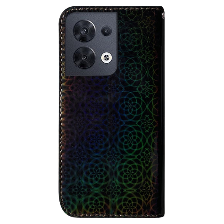 For OPPO Reno8 Colorful Magnetic Buckle Leather Phone Case