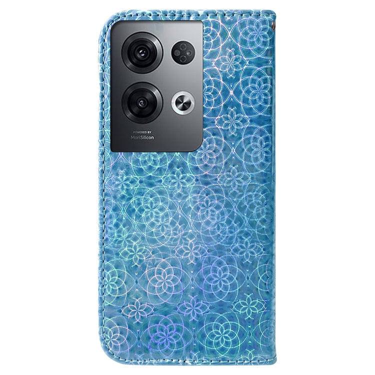 For OPPO Reno8 Pro+ Colorful Magnetic Buckle Leather Phone Case