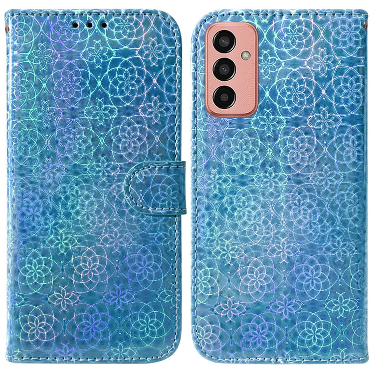 For Samsung Galaxy M13 4G Colorful Magnetic Buckle Leather Phone Case