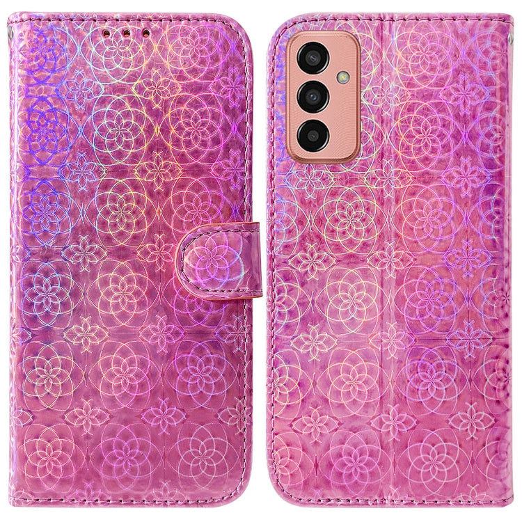 For Samsung Galaxy M13 4G Colorful Magnetic Buckle Leather Phone Case