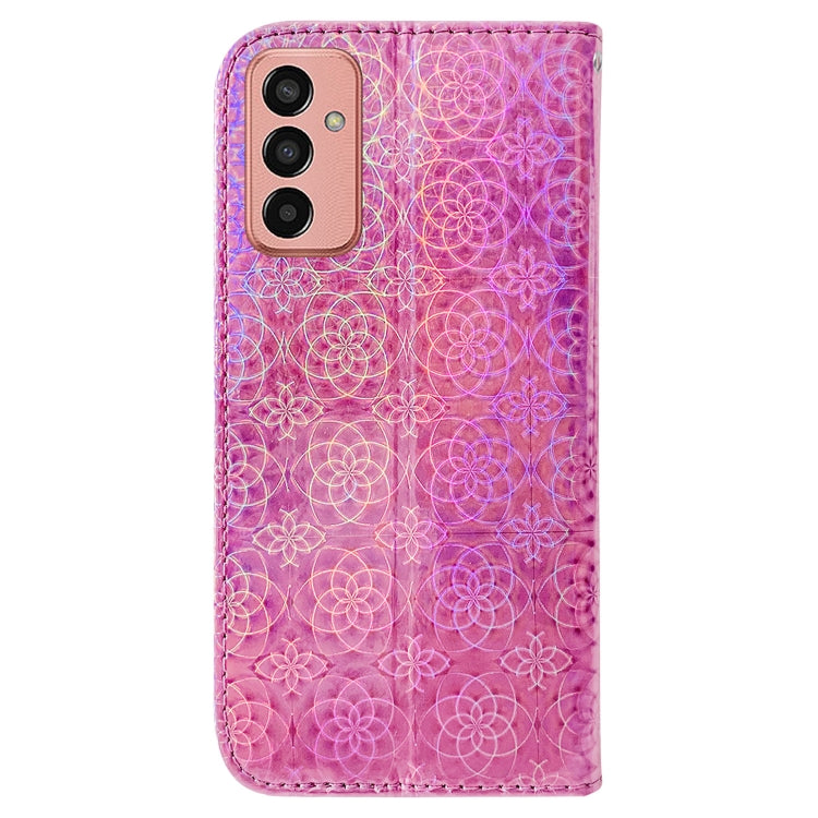 For Samsung Galaxy M13 4G Colorful Magnetic Buckle Leather Phone Case