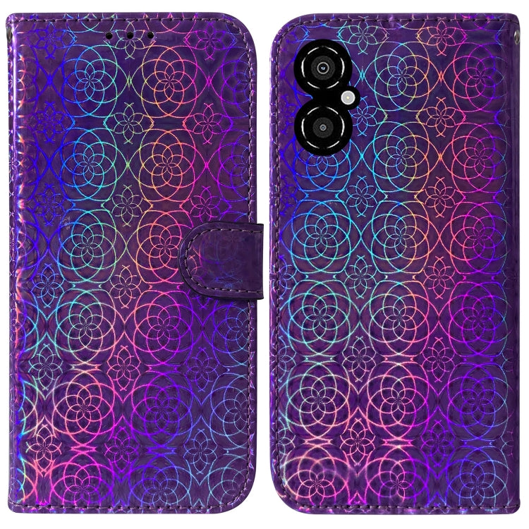 For Xiaomi Poco M4 5G Colorful Magnetic Buckle Leather Phone Case