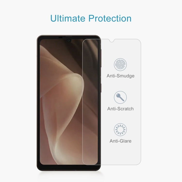 For Sharp Aquos Sense7 Plus 10pcs 0.26mm 9H 2.5D Tempered Glass Film