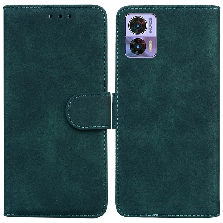 For Motorola Edge 30 Neo / Edge 30 Lite Skin Feel Pure Color Flip Leather Phone Case
