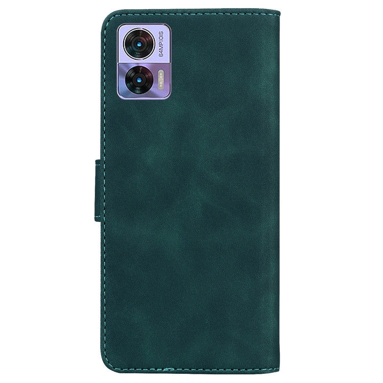 For Motorola Edge 30 Neo / Edge 30 Lite Skin Feel Pure Color Flip Leather Phone Case