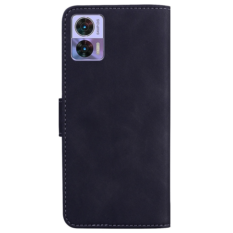 For Motorola Edge 30 Neo / Edge 30 Lite Skin Feel Pure Color Flip Leather Phone Case