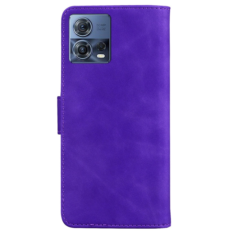 For Motorola Moto S30 Pro 5G / Edge 30 Fusion Skin Feel Pure Color Flip Leather Phone Case