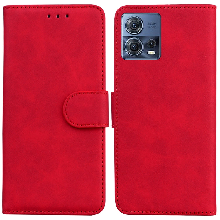 For Motorola Moto S30 Pro 5G / Edge 30 Fusion Skin Feel Pure Color Flip Leather Phone Case